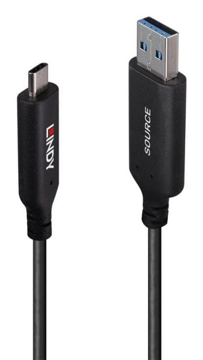 Lindy USB 3.2 Type A to C Cable 25m Black