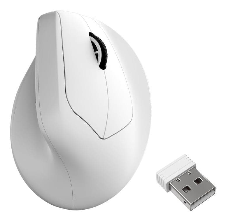 Keychron M5 juhtmevaba hiir 30000 DPI, valge, RF/Bluetooth/USB-C