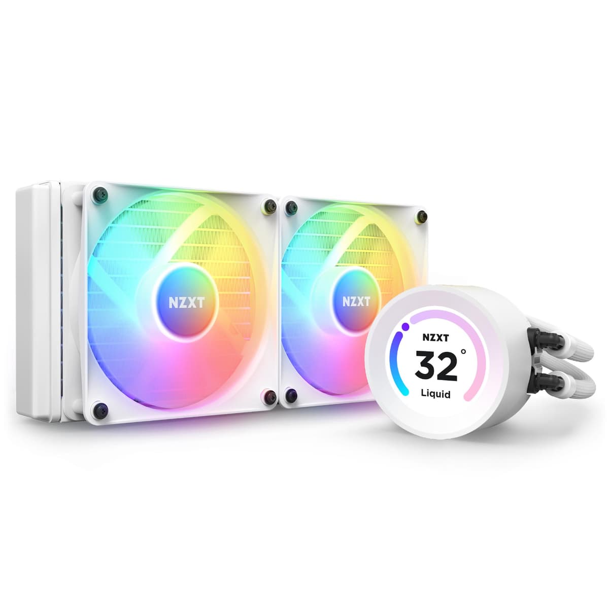 NZXT Kraken 240 RGB All-in-One 240mm Liquid CPU Cooler – White