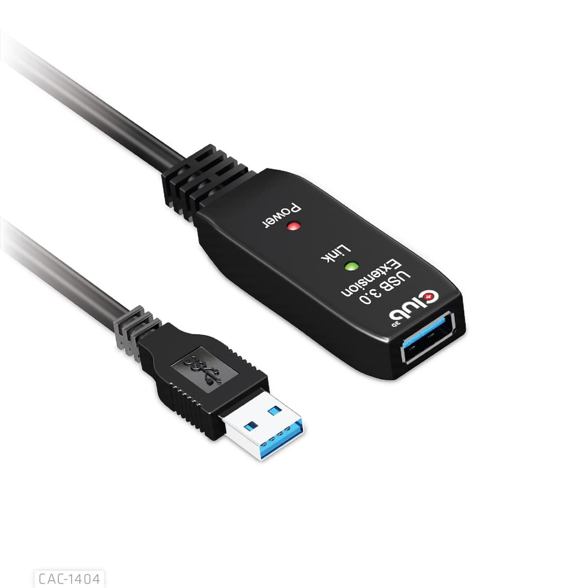 CLUB3D USB 3.2 кабель 5м чёрный