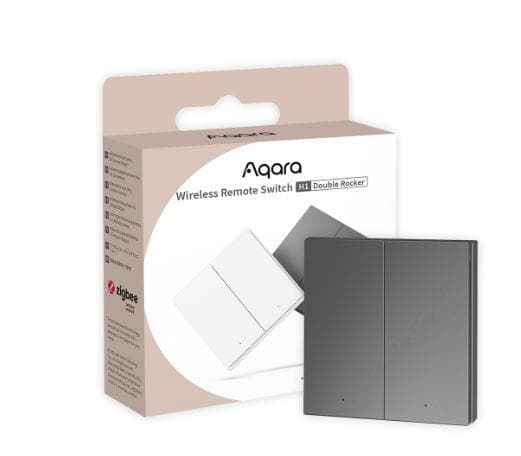 Aqara H1 Wireless Remote Switch – Double Rocker (Grey)