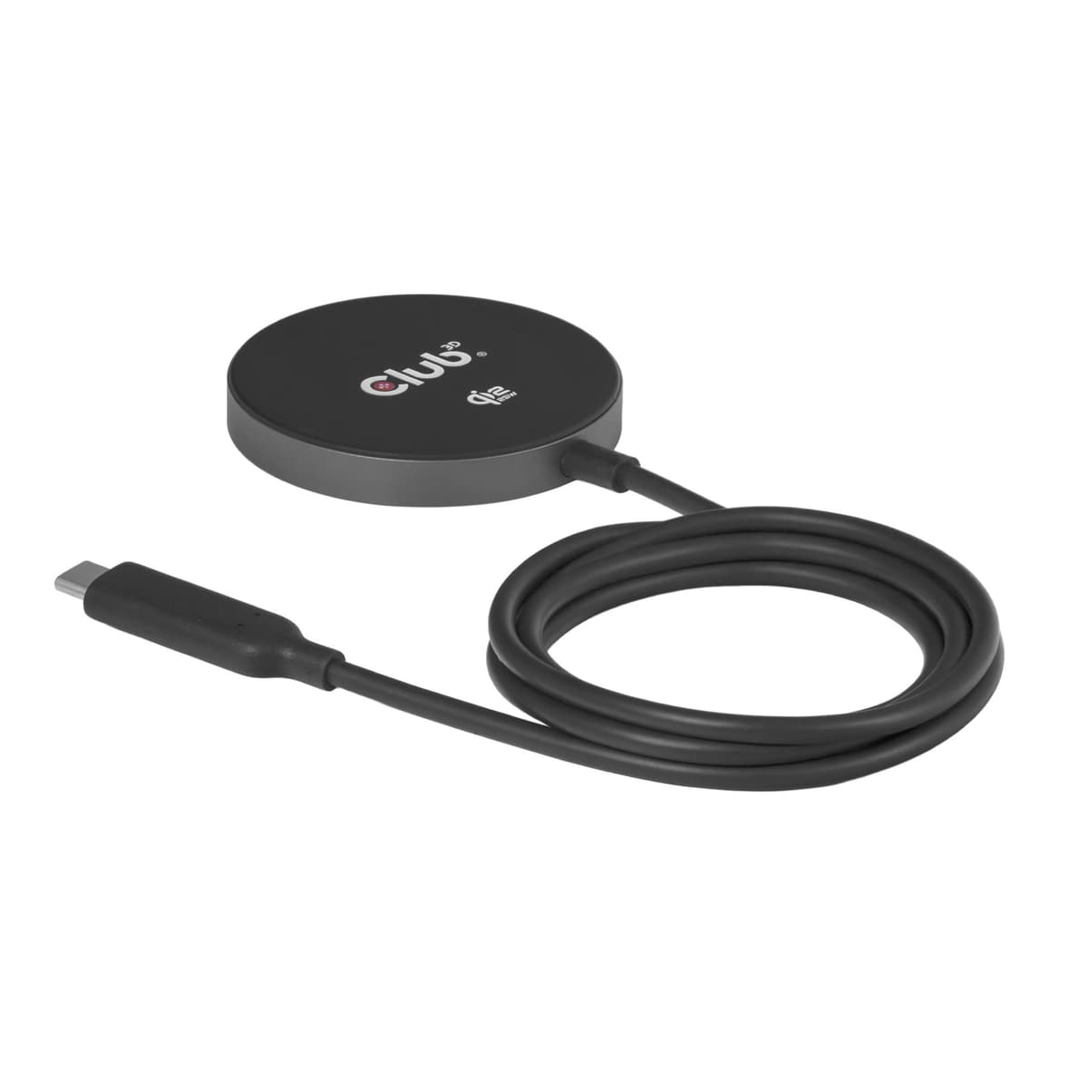 Беспроводное зарядное устройство Club3D CAC-3027 Qi2 MagSafe 25W (чёрное)