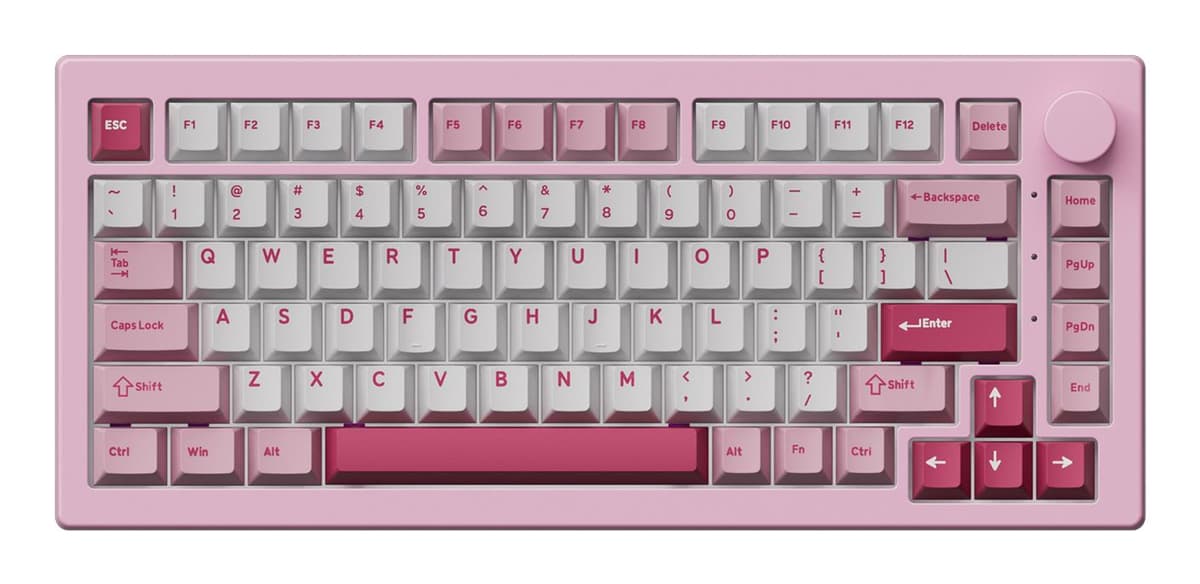 AKKO Keyboard WRL 5075 V3 75% Mechanical RGB Pink