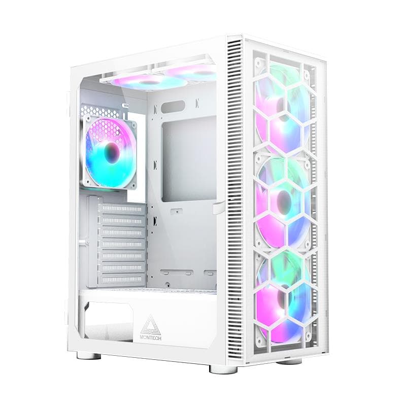 Montech X3 Glass Midi Tower ATX PC Case White