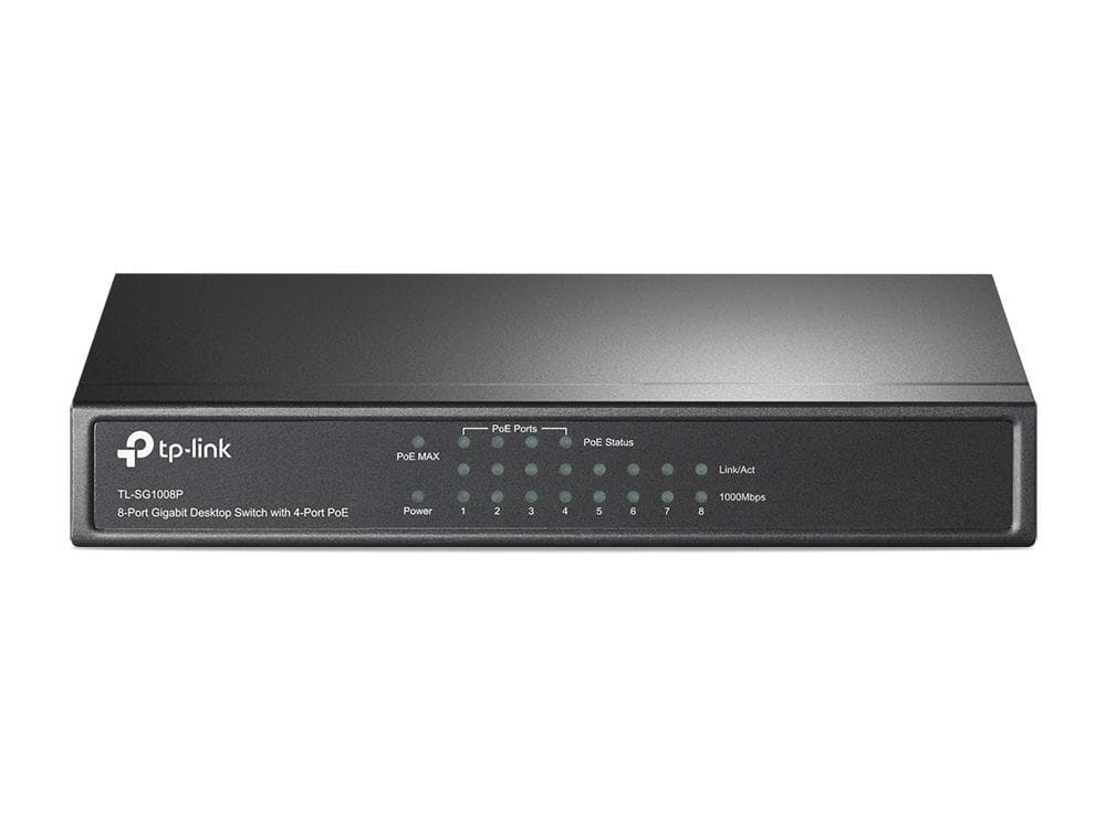 TP-Link TL-SG1008P — 8-портовый гигабитный коммутатор с PoE