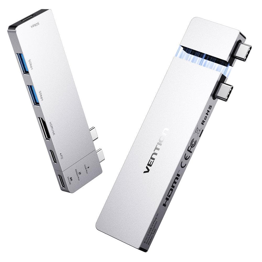 Vention USB-C dokkimisjaam sülearvutile, 6-in-2 (THZH0)
