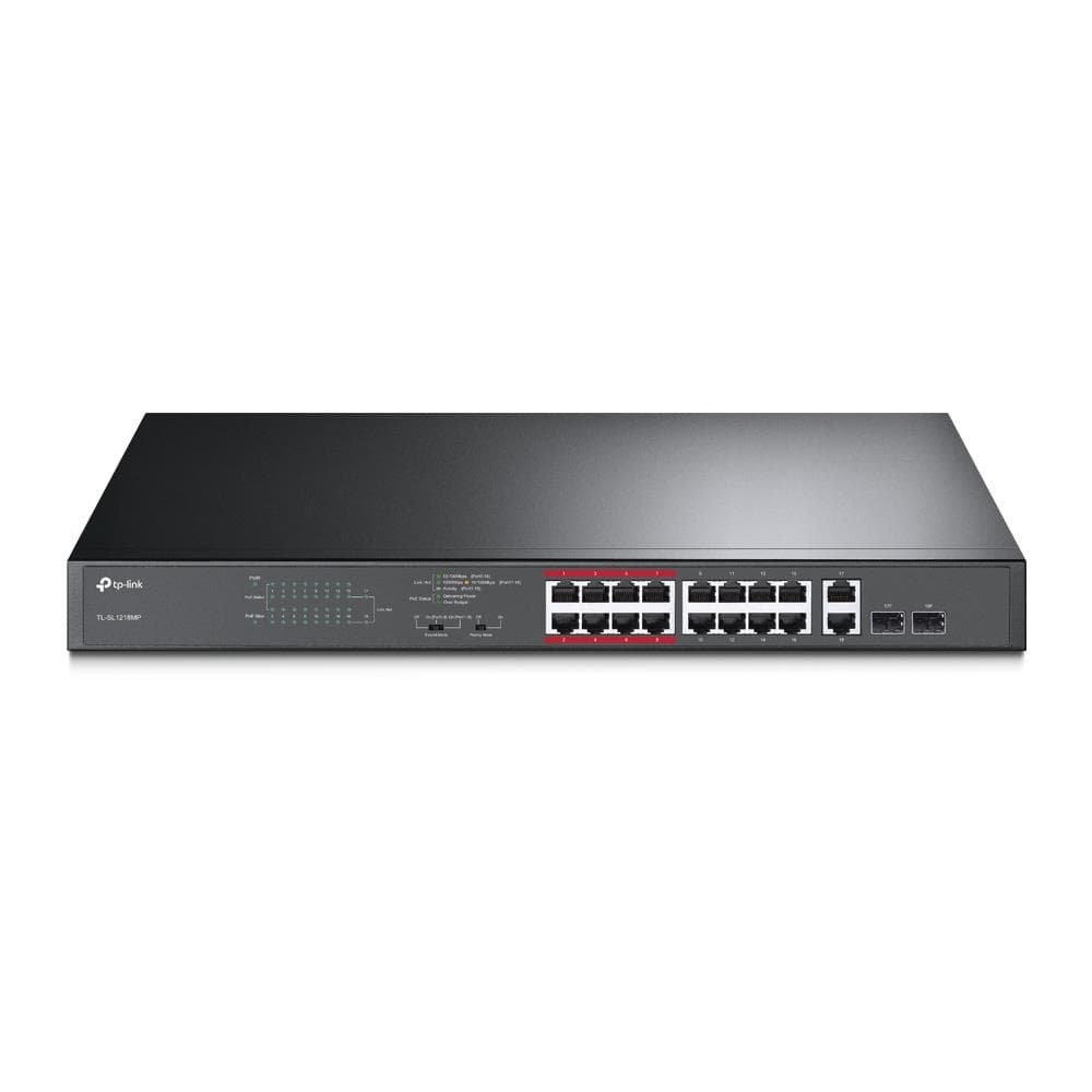 TP-LINK TL-SL1218MP 16-portne võrgumund PoE+