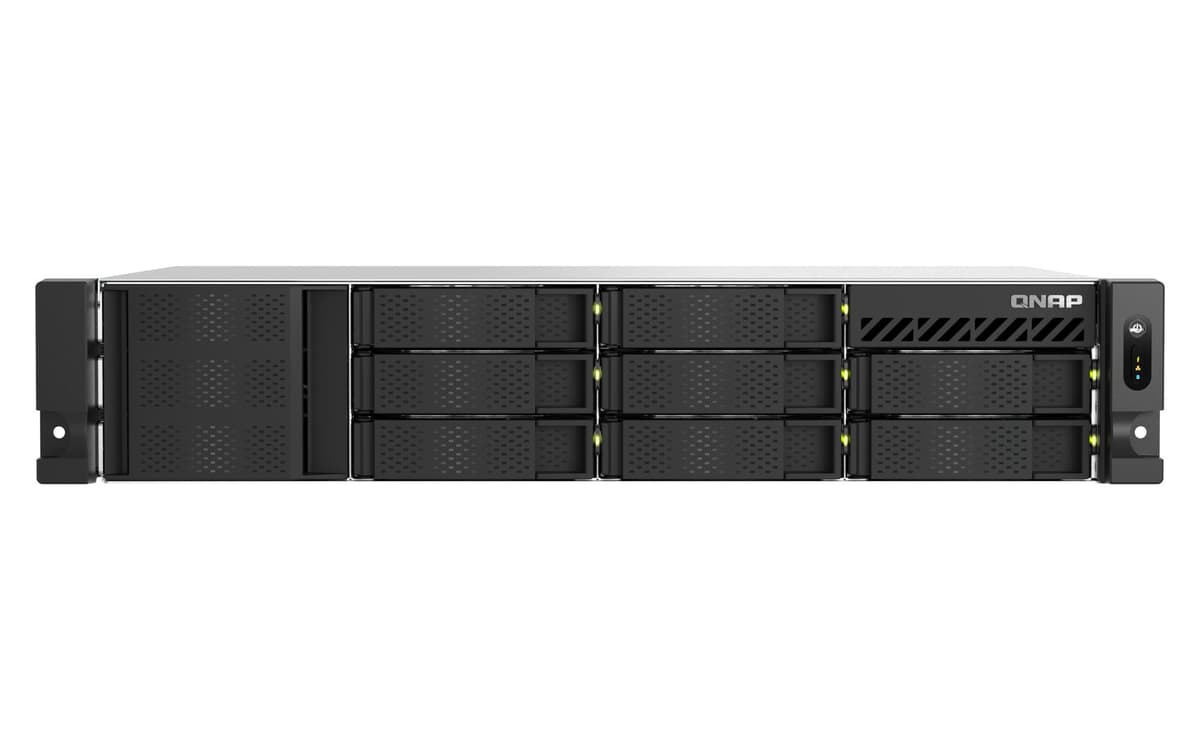 QNAP TS-855EU-8G 8-Bay 2U Rack NAS, 8GB RAM, Intel Atom
