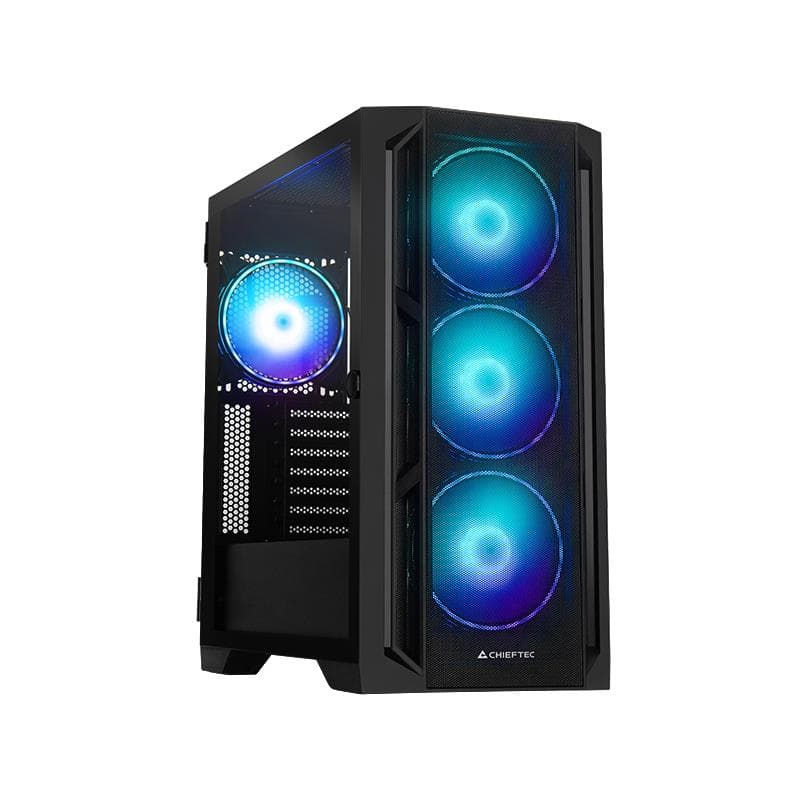 Chieftec Apex Lumo midi tower корпус для ATX/E-ATX, чёрный, ARGB
