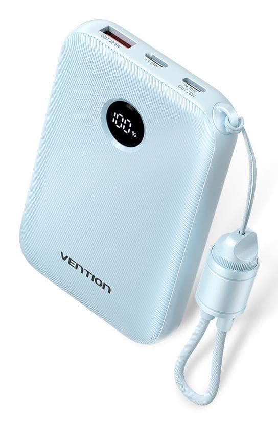 Vention FKAL0-C 10000 мА·ч 22,5 Вт синий повербанк