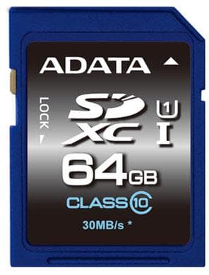 ADATA ASDX64GUICL10-R 64GB SDXC Class 10 mälukaart