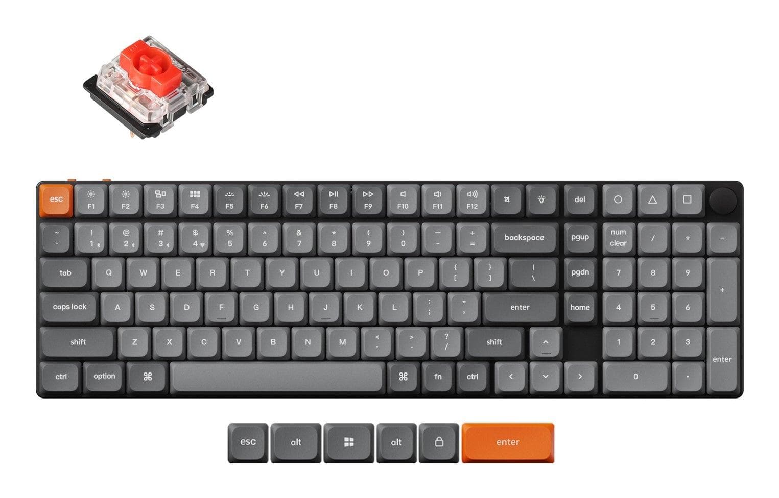 Keychron K17 Max mehaaniline klaviatuur, 75%, RGB, must