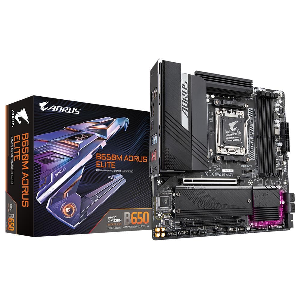 Gigabyte B650M Aorus Elite emaplaat AMD AM5 DDR5 Micro-ATX