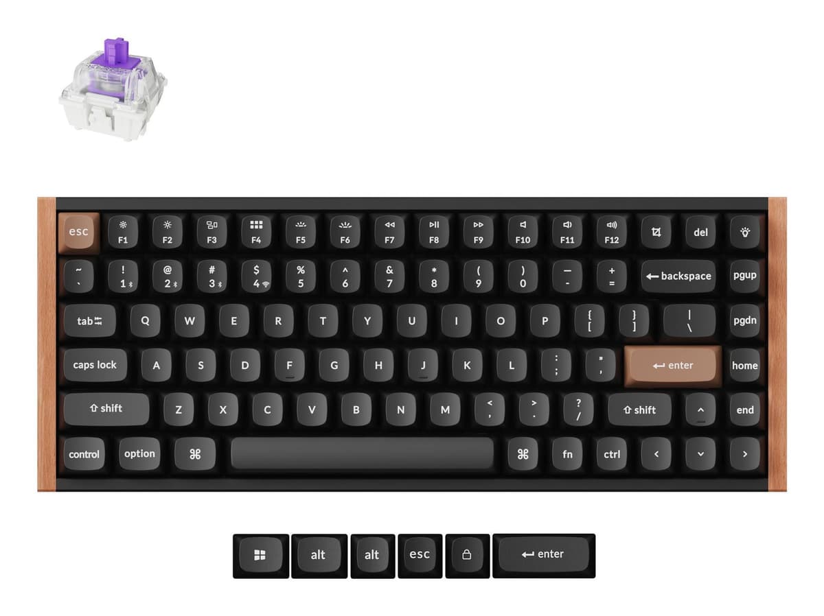 Keychron K2 HE Special Edition Black 75% Wireless Magnetic Keyboard