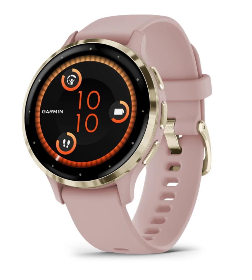 Garmin Venu 3S Gold/Rose nutikell – südamelihase jälgimine