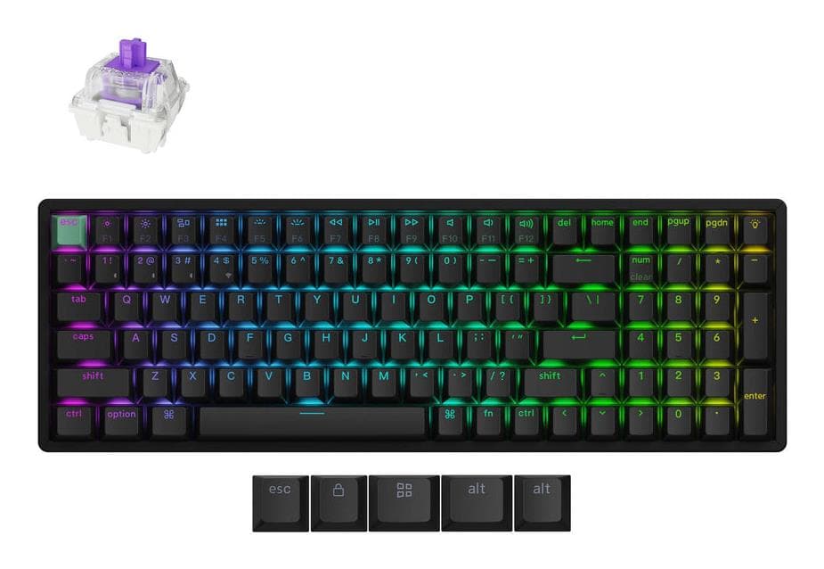 Keychron K4 HE Standard ED Juhtmega/Juhtmeta Klaviatuur - Must