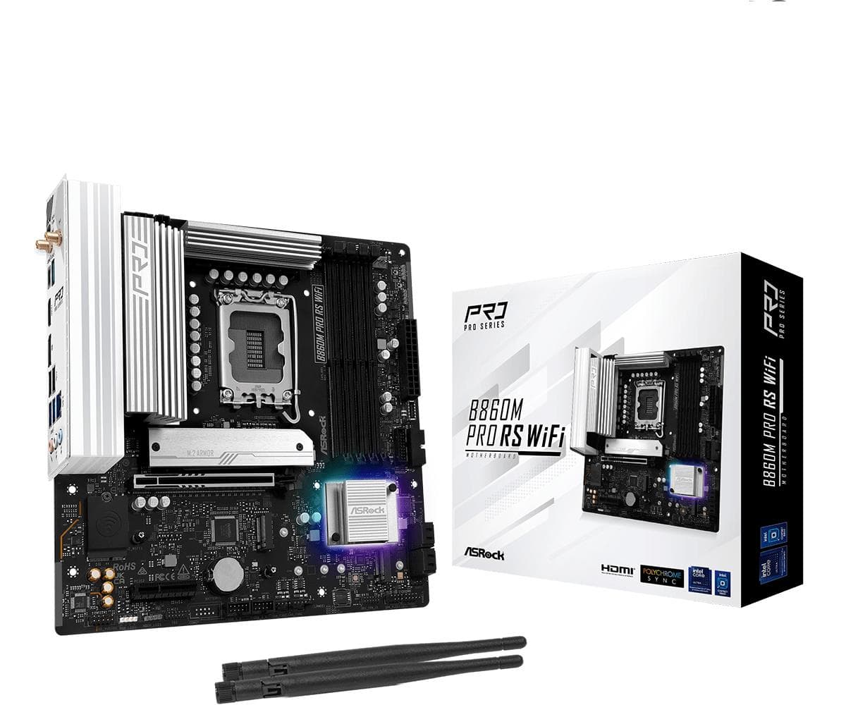 ASROCK B860M Pro RS WiFi Intel emaplaadi mikro-ATX