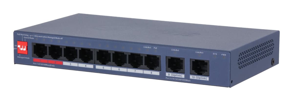 Dahua DH-CS4010-8ET2GT-110 управляемый коммутатор PoE 10 портов