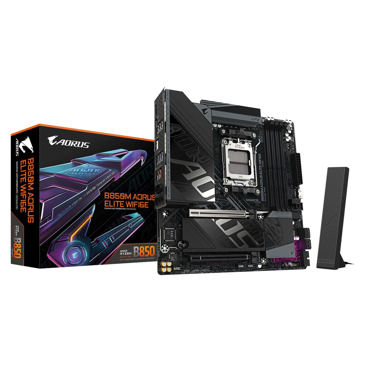 Gigabyte B850M Aorus Elite WiFi 6E AM5 DDR5 Micro ATX Motherboard