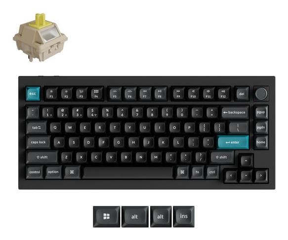 KEYCHRON Q1 ULTRA 8K juhtmeta mehhaaniline klaviatuur, must