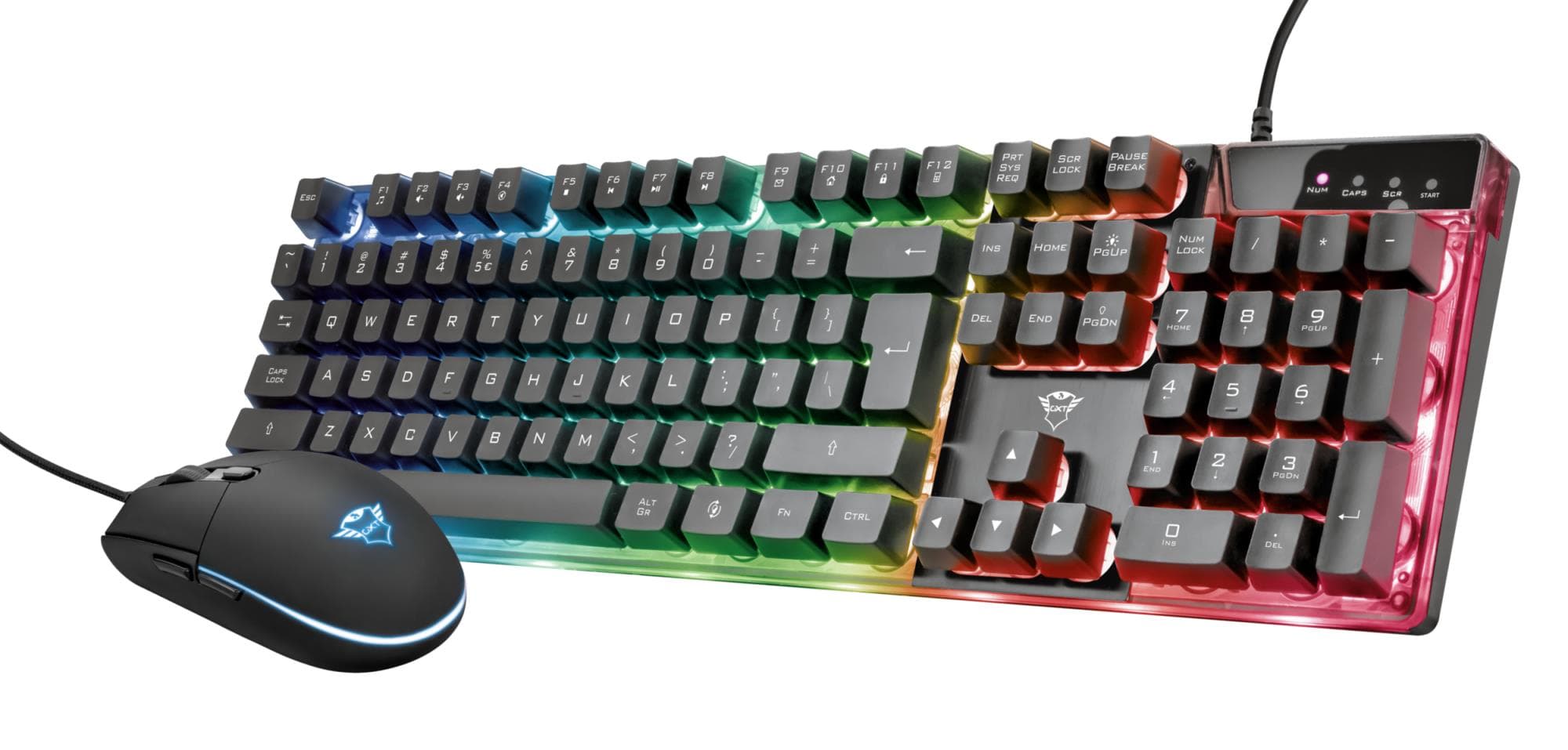Trust GXT 838 Azor mänguklaviatuuri ja hiire komplekt, RGB-valgustus
