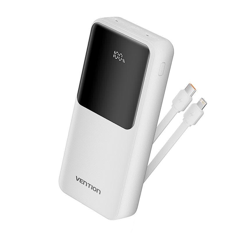 Vention 20000mAh 22.5W Fast Charge Power Bank – White