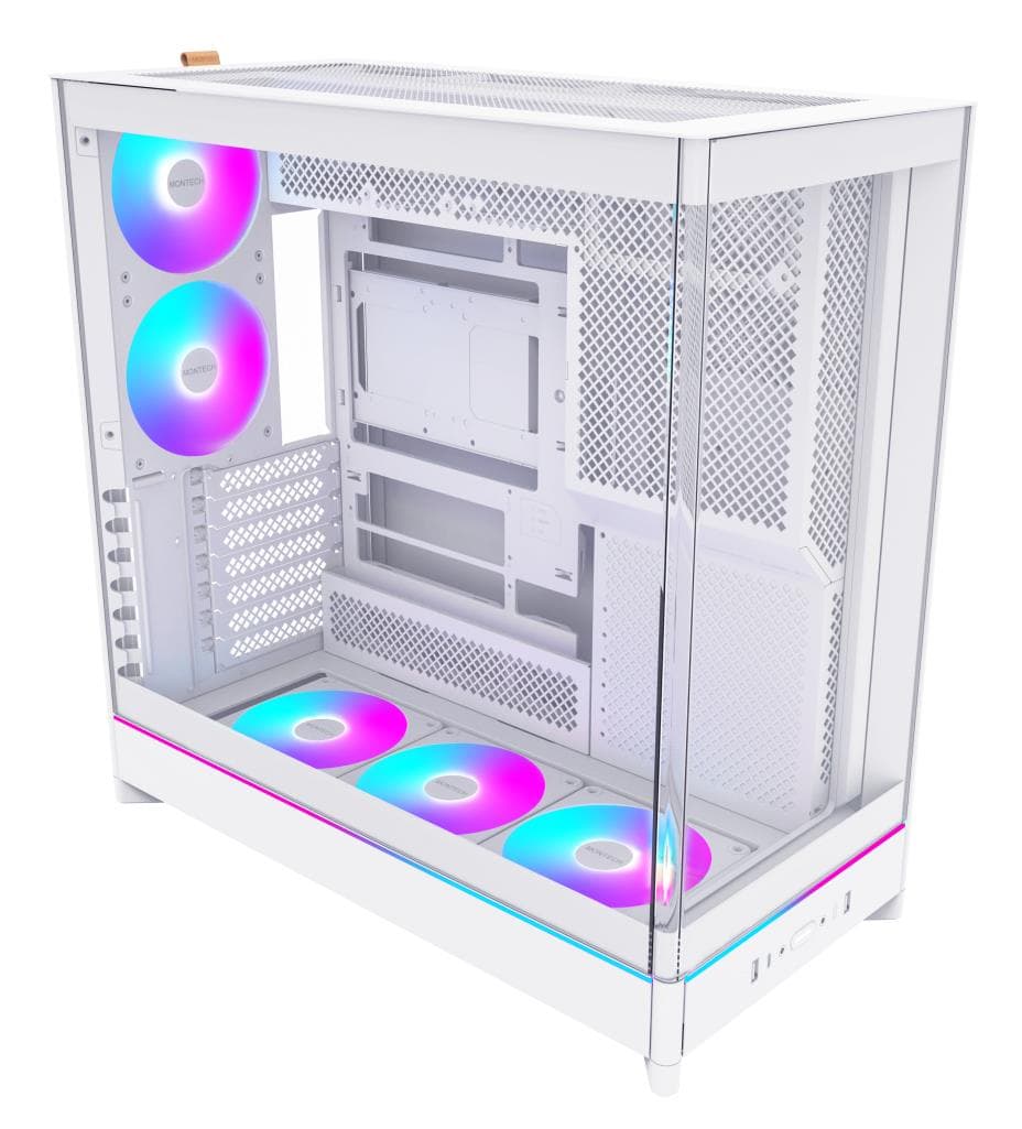 Montech HS02 Pro valge Midi Tower arvutikorpus