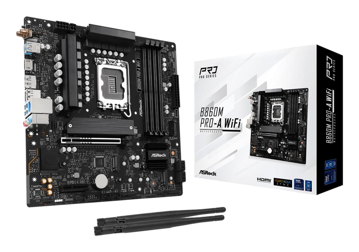 ASROCK B860M PRO-AX Wi-Fi emaplaat Intel LGA1851