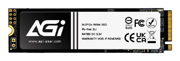 AGI 256GB M.2 NVMe SSD PCIe 3.0