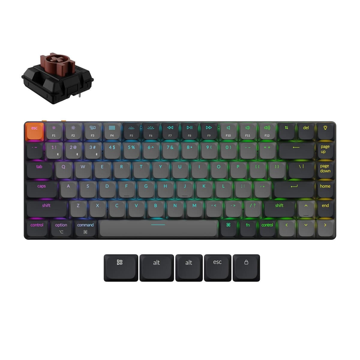 Keychron K3 RGB механическая клавиатура 75% чёрная