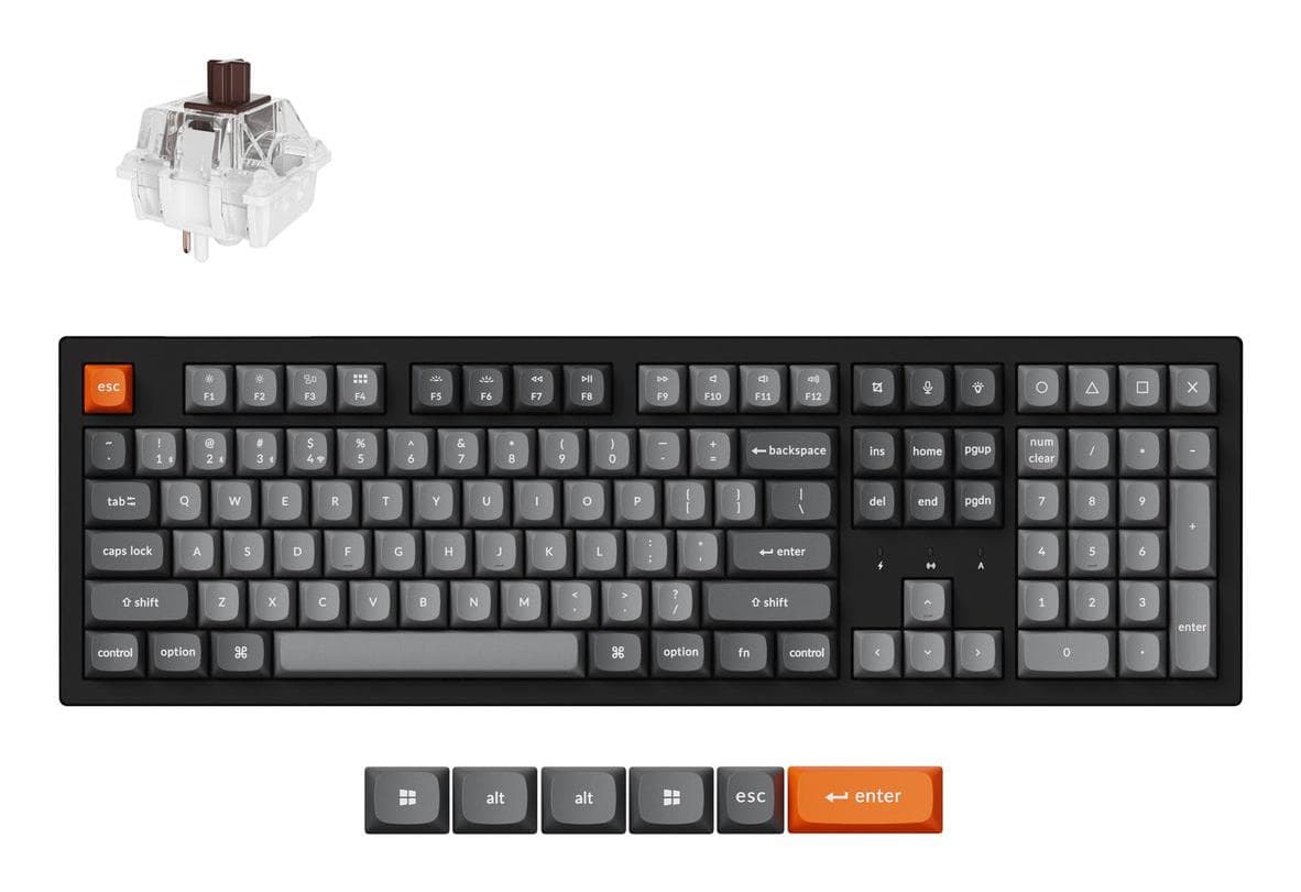 Keychron K10 Max RGB - juhtmega ja juhtmeta klaviatuur