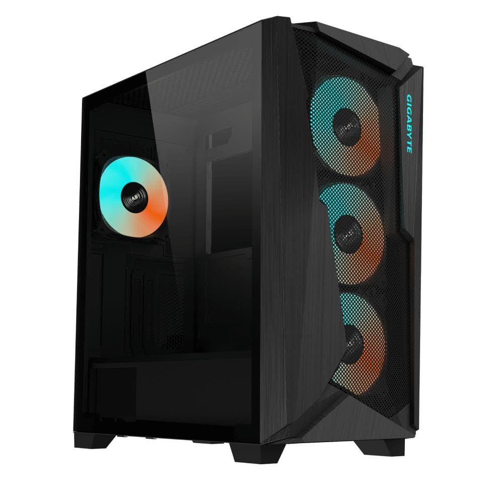 Gigabyte C301G V2 Black Midi Tower ATX PC Case with Tempered Glass