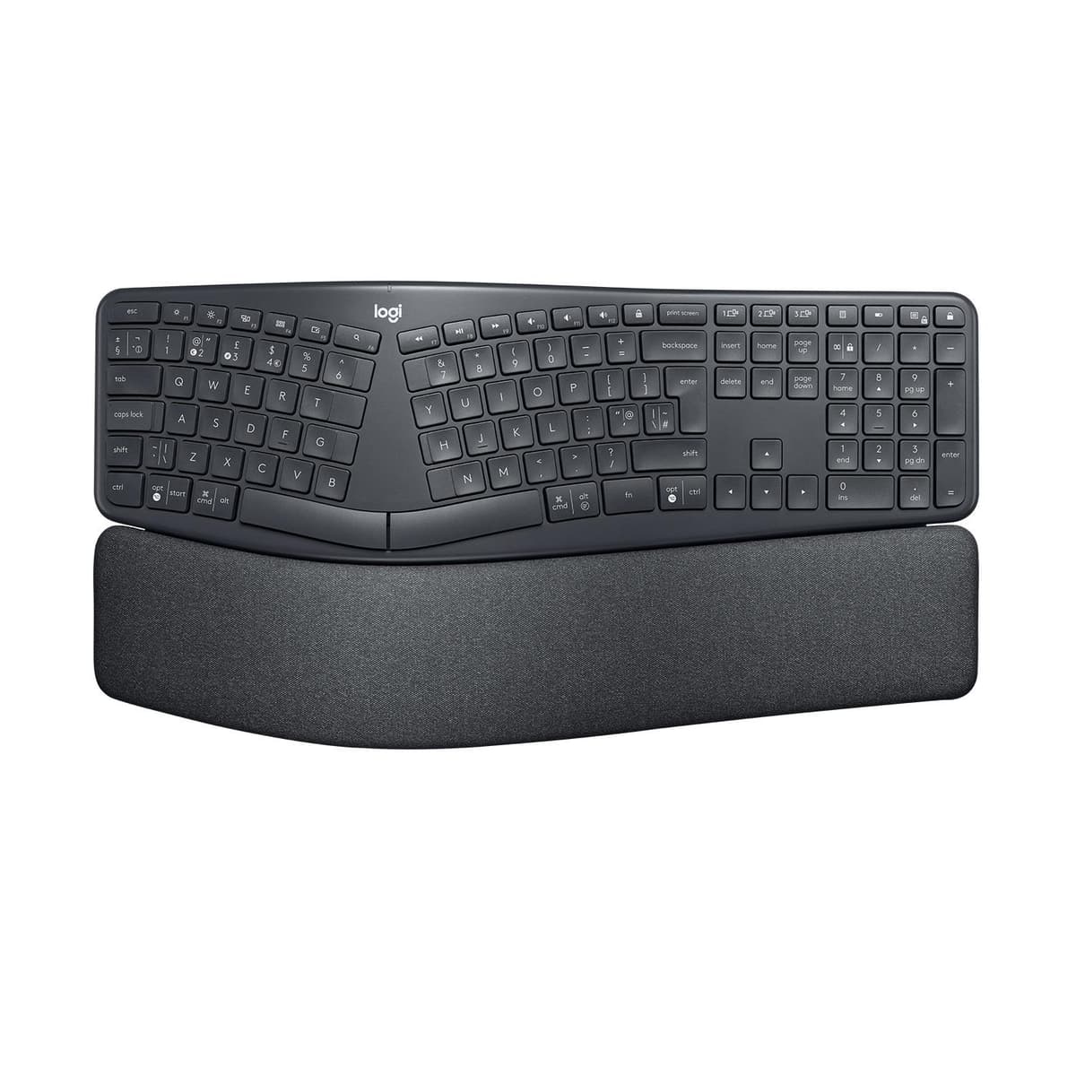 Logitech K960 Ergo juhtmevaba klaviatuur, grafiit