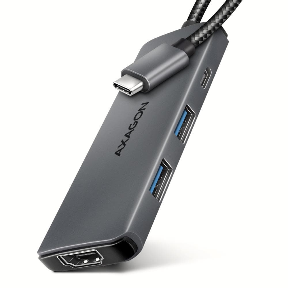 AXAGON USB-C 5in1 Hub 8K Grey – Docking Station