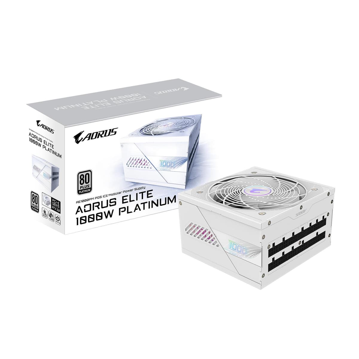 Gigabyte GP-AE1000PM PG5 Ice 1000W ATX toiteplokk, 80 PLUS Platinum