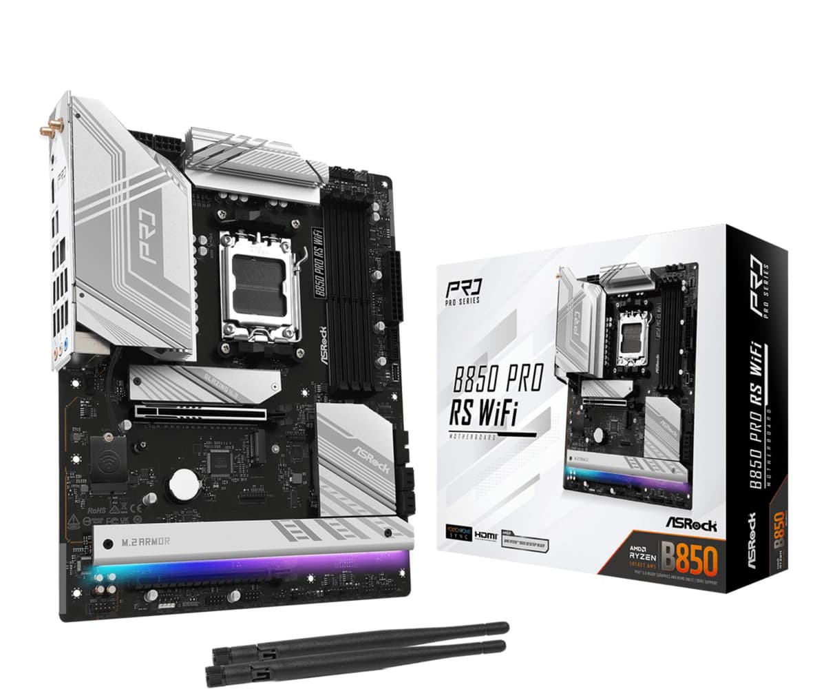 ASRock B850 Pro RS WiFi AMD AM5 ATX Motherboard DDR5