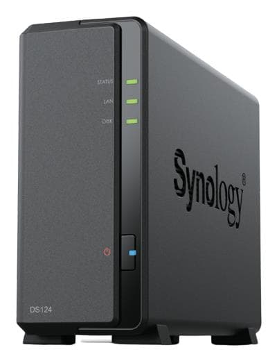 Synology DS124 сетевое хранилище NAS 1 отсек без жёсткого диска