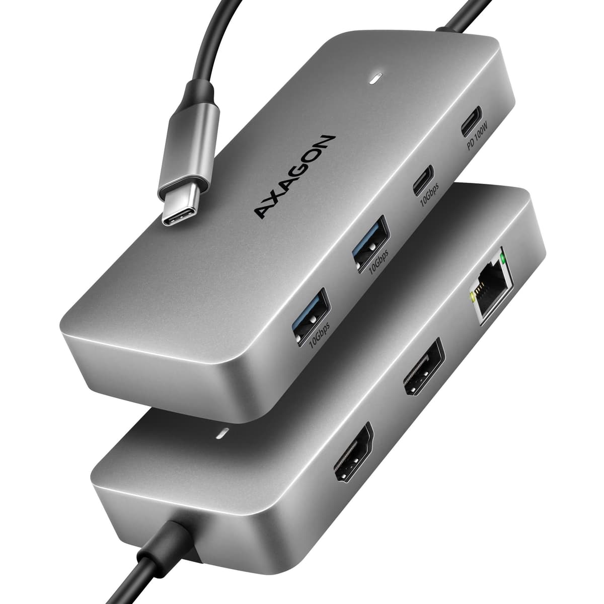 AXAGON HMC-CUB83X2 USB-C docking station HDMI LAN