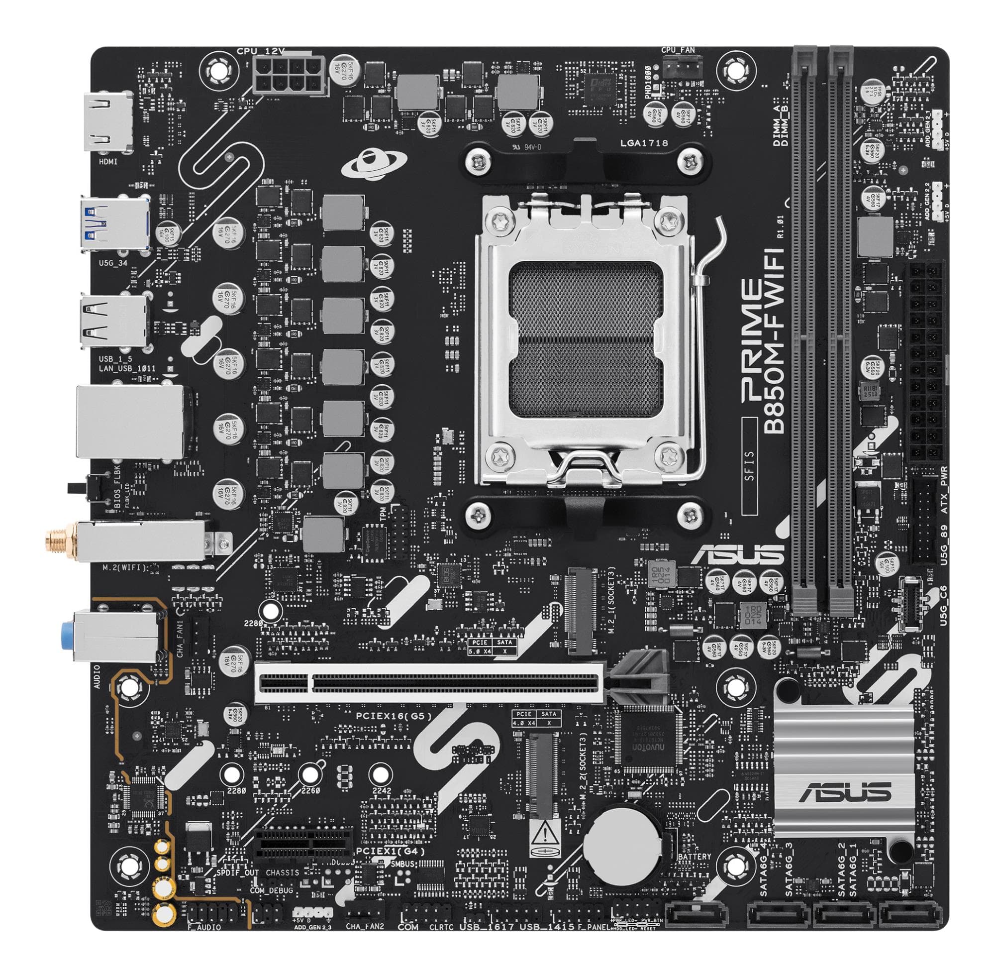 ASUS PRIME B850M-F Wi-Fi AM5 emaplaat