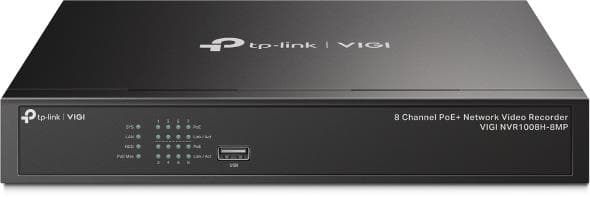 TP-Link VIGI NVR1008H-8MP сетевой видеорегистратор 8 каналов PoE+