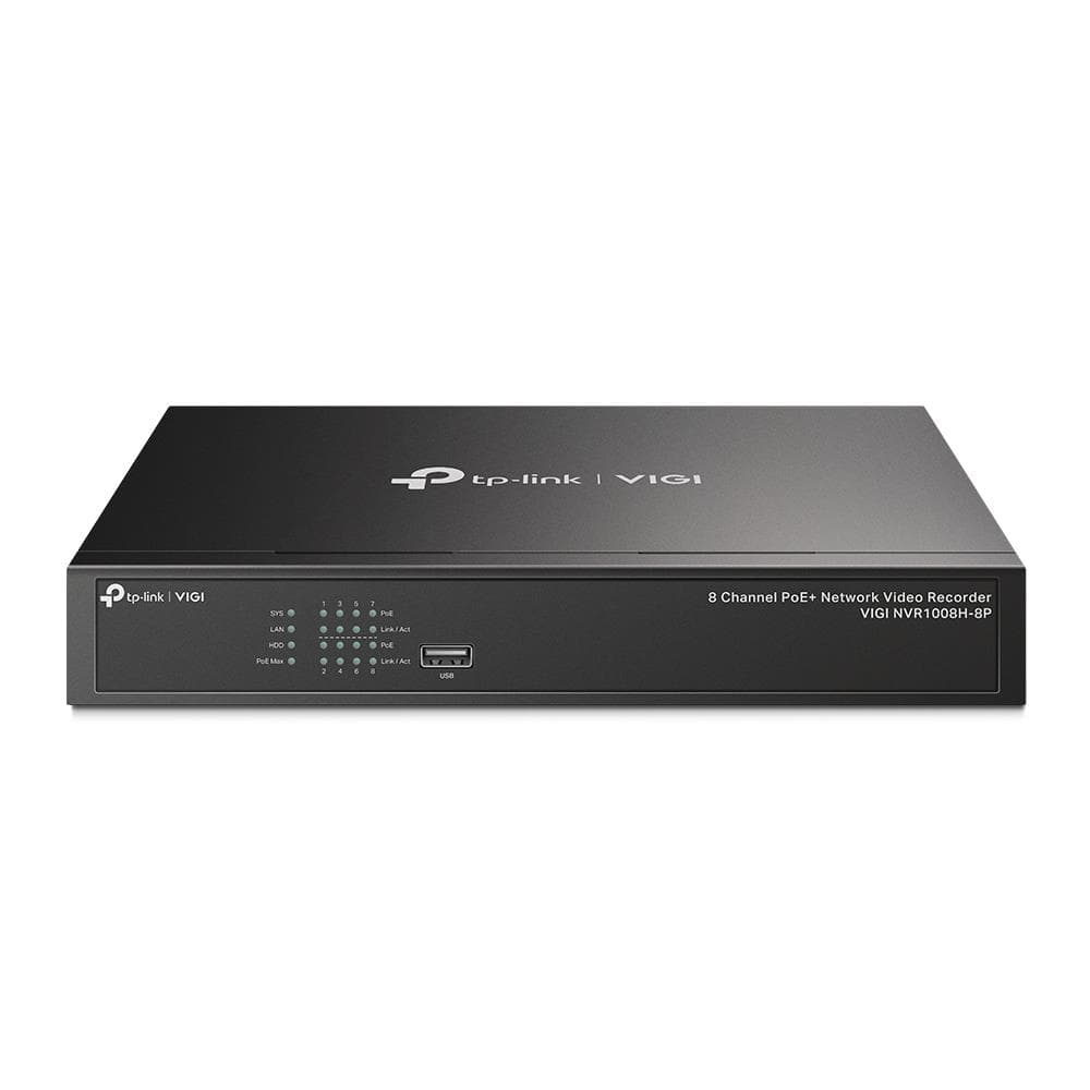 TP-Link VIGI NVR1008H-8P 8-kanaline PoE+ võrguvideosalvesti 4K