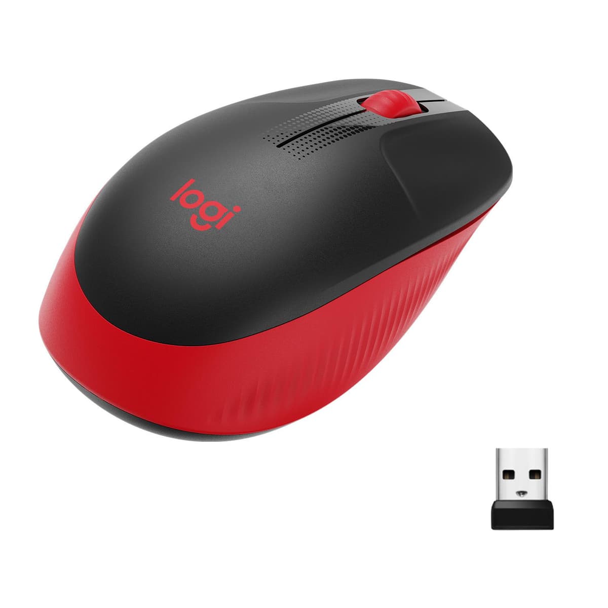 Logitech M190 juhtmeta hiir, punane