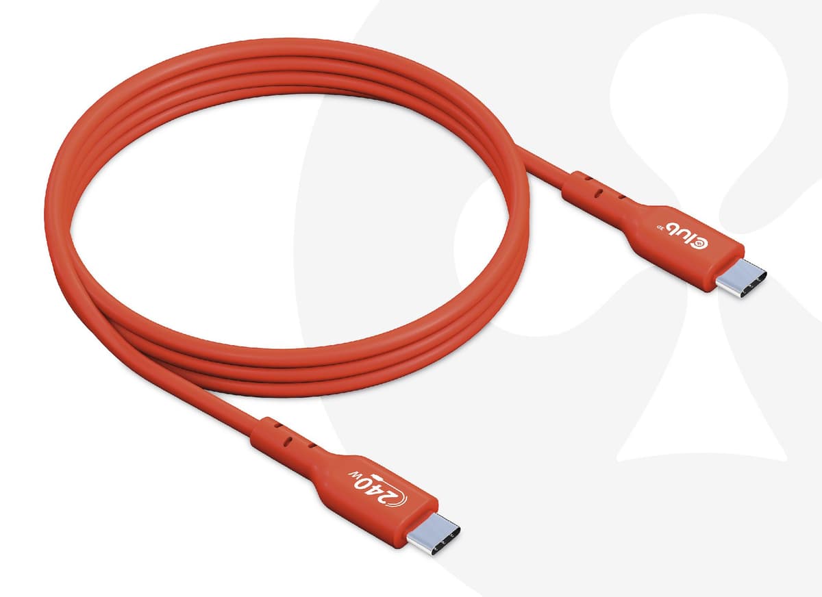 CLUB3D CAC-1511 USB-C to USB-C 1m Cable Orange