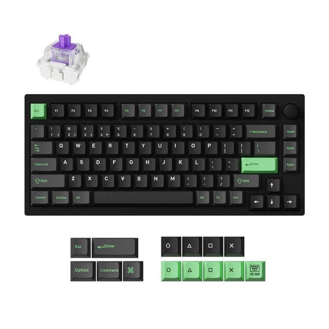 Keychron P1H-M1Z 75% juhtmeta klahvistik RGB-valgusega