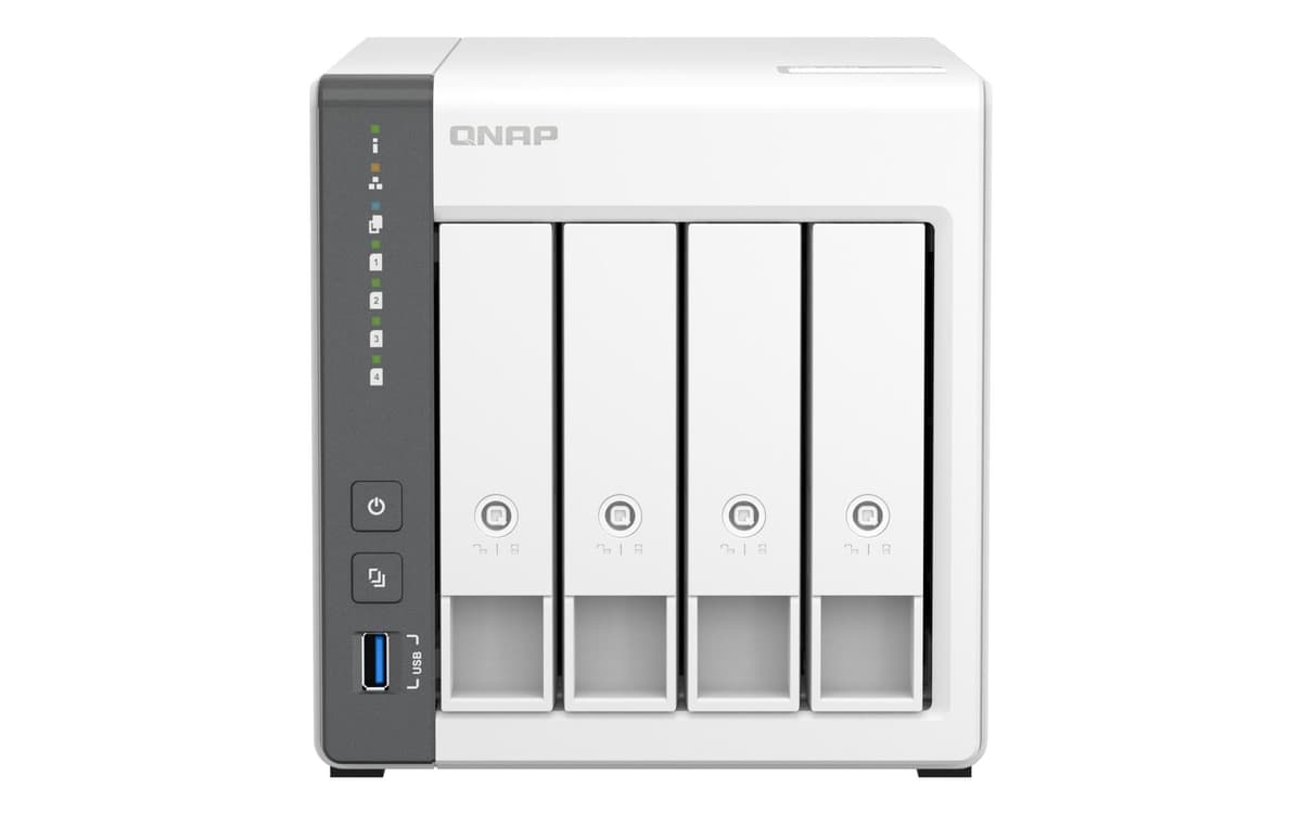 QNAP TS-433-4G NAS Storage Tower 4-Bay White