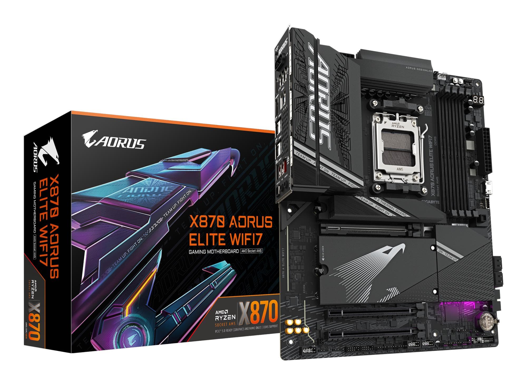 GIGABYTE X870 Elite WiFi Socket AM5 ATX материнская плата