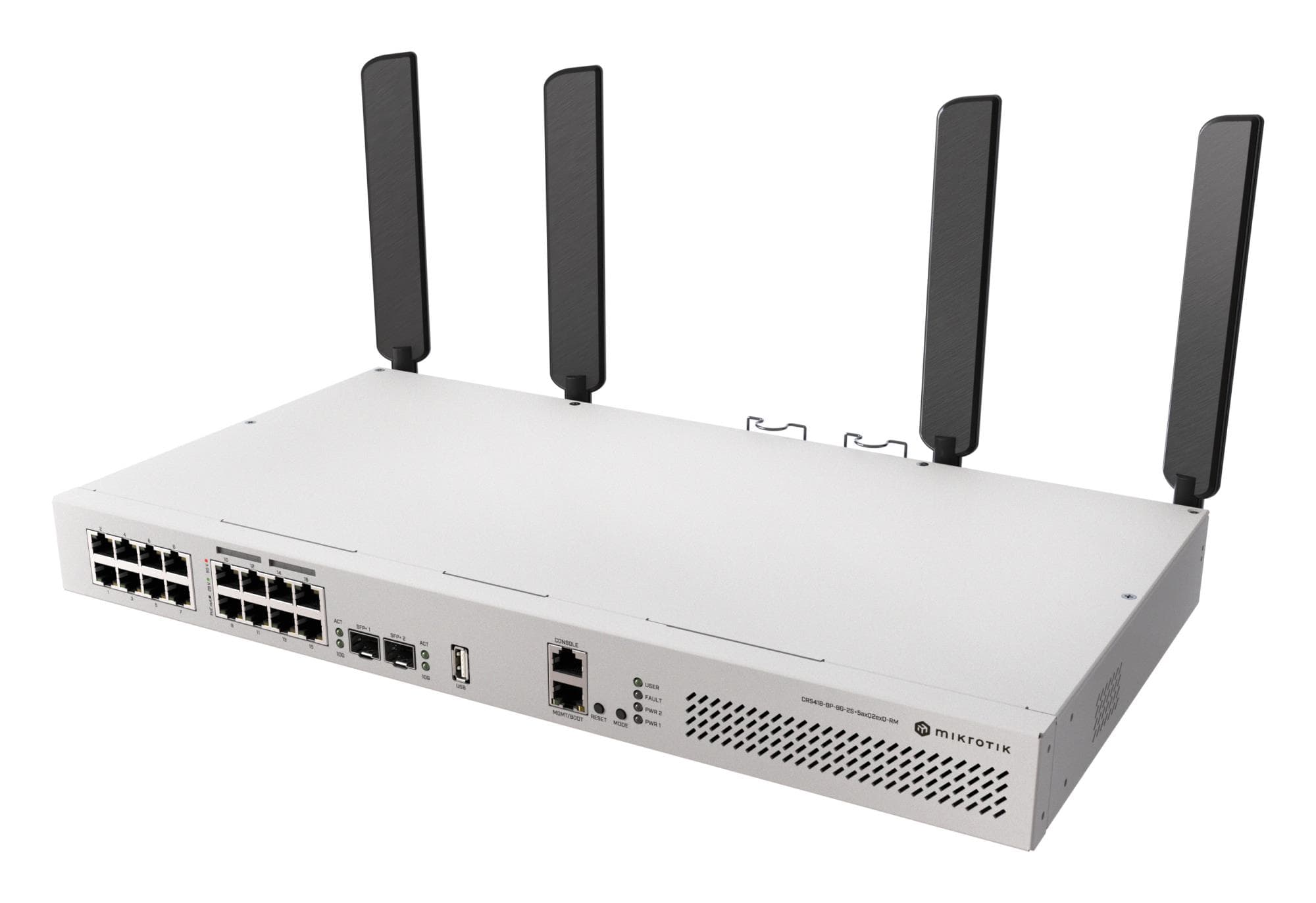 MikroTik CRS418-8P-8G-2S+RM L3 PoE Rackmount Switch 17-port