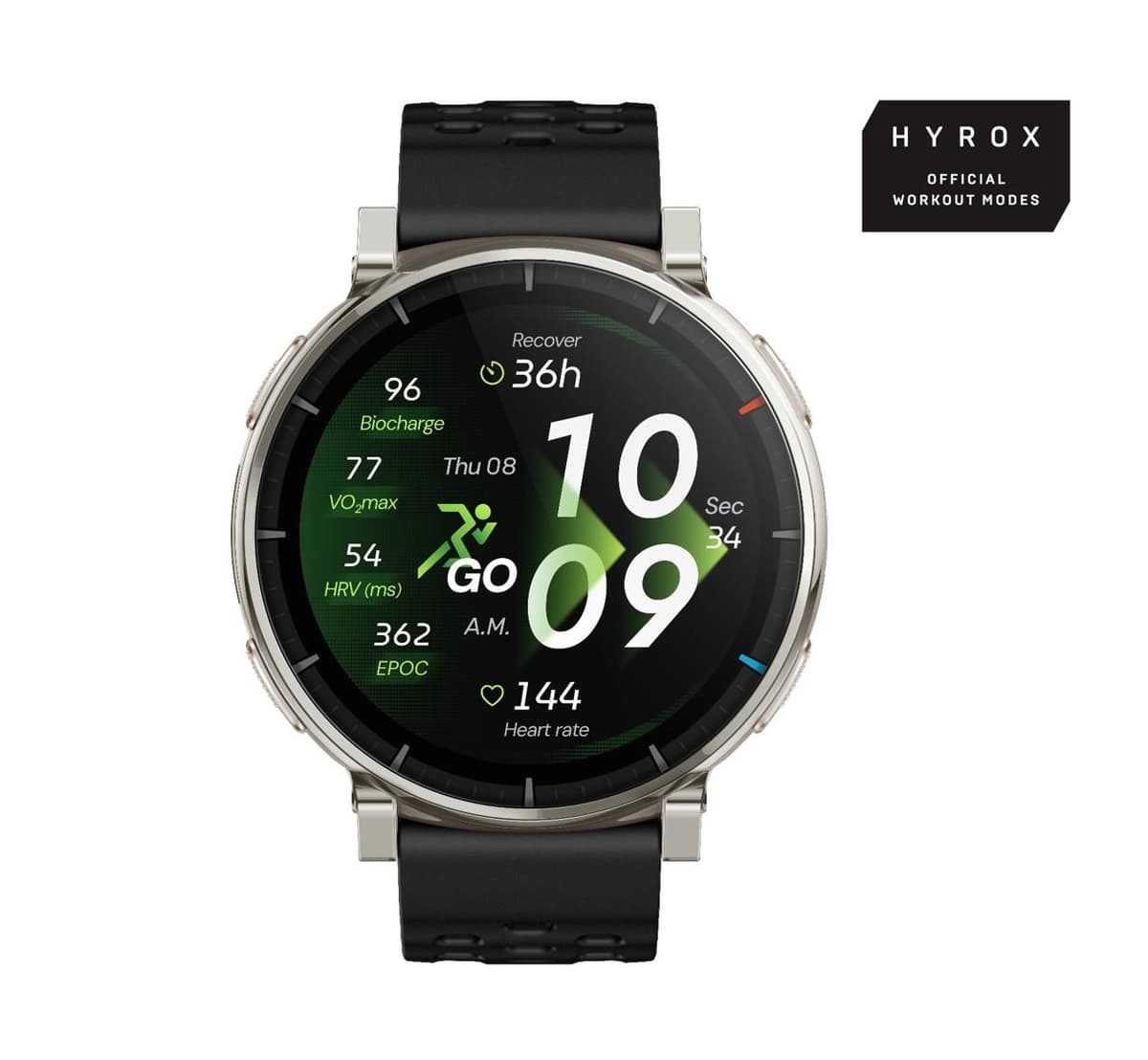 Amazfit Active 3 Gold Smart Watch with Heart Rate Monitor