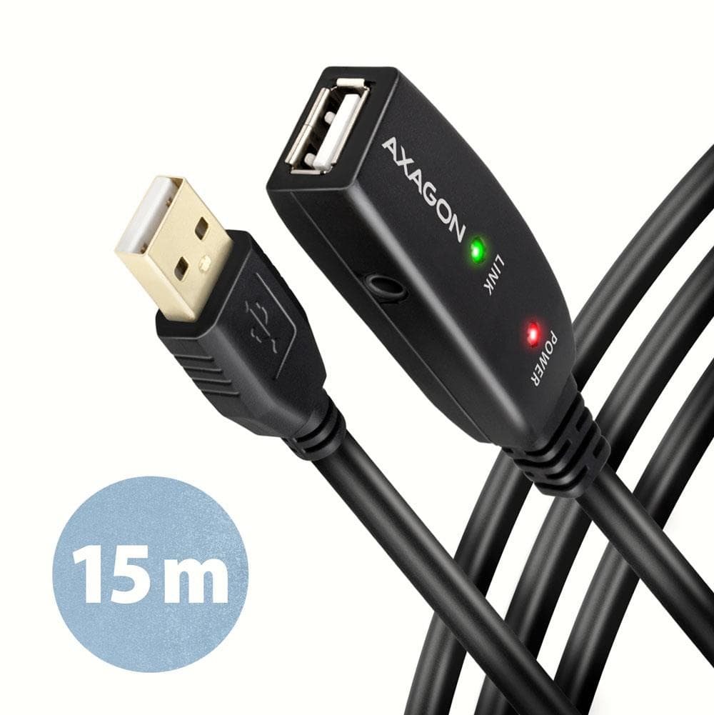 AXAGON ADR-215 USB 2.0 A-M/A-F 15m aktiivne pikenduskaabel