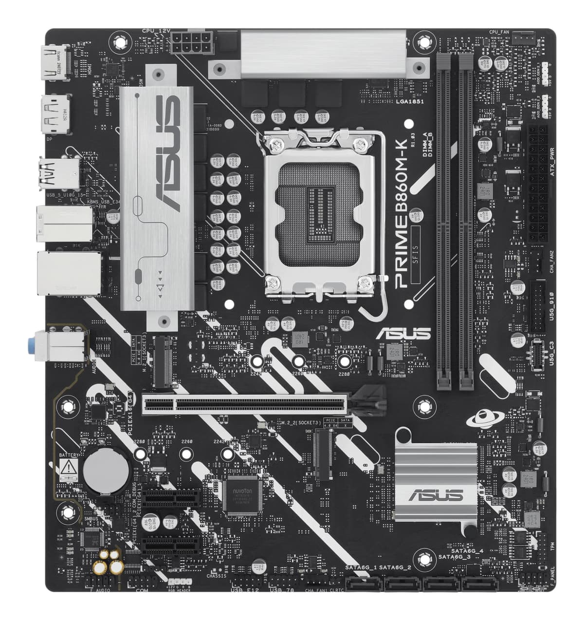 ASUS PRIME B860M-K emaplaat Intel LGA1851 DDR5 Micro-ATX